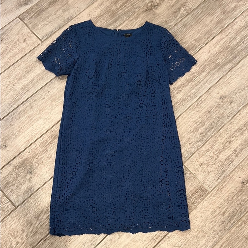 Ann Taylor Navy Lace Dress